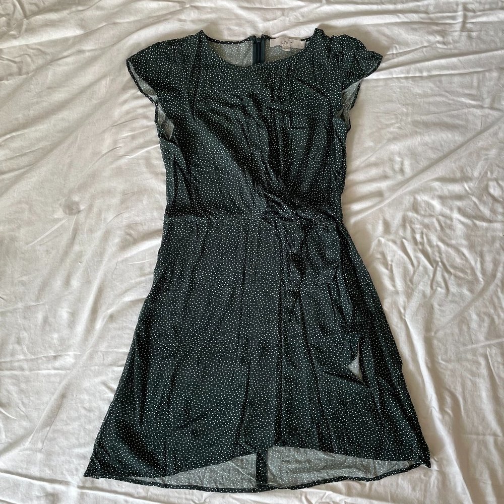 Polka dot dress from Loft (Petite)